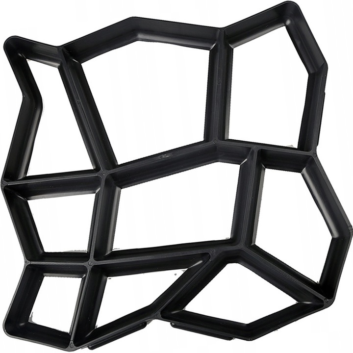 Matrita cu Contur pentru Turnat Pavaj din Beton, Sablon Forma Imitatie Naturala, Dimensiuni 40x40x4 cm