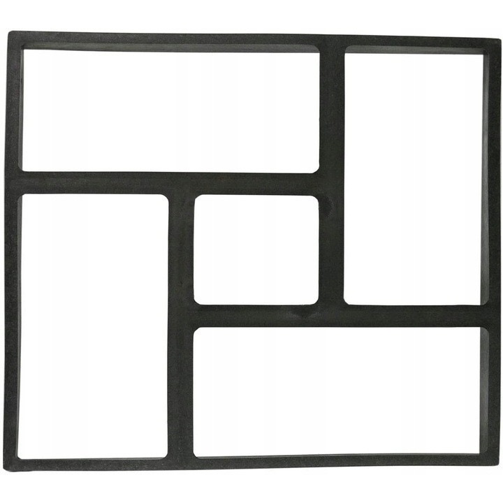 Matrita cu contur pentru pavaje din beton turnat, dimensiuni 39x39x4 cm