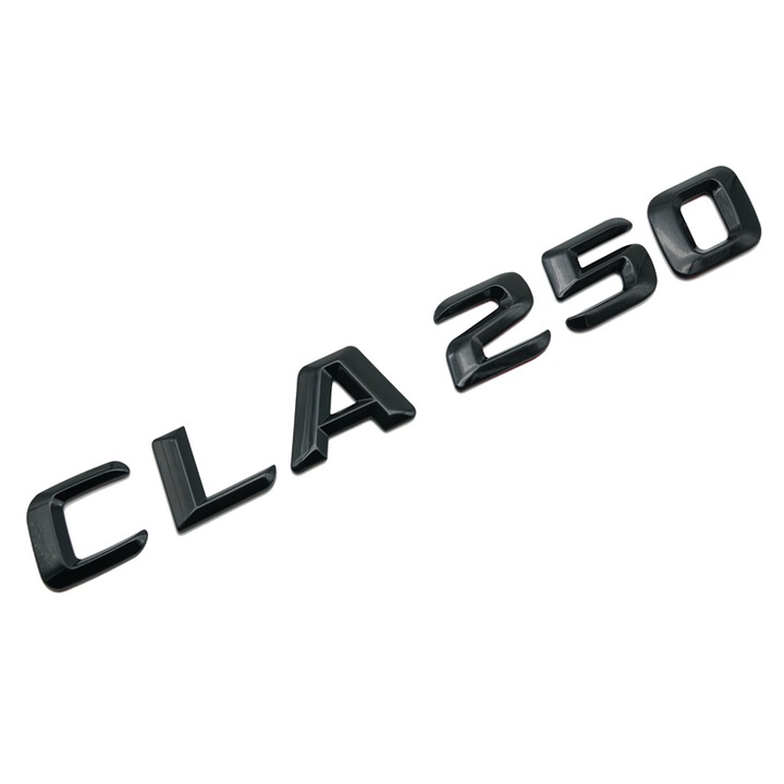 Емблема CLA 250, за заден багажник на Мерцедес, Черна