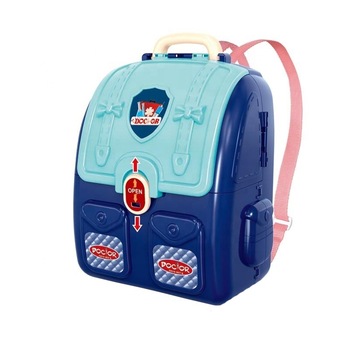 Trusa doctor pentru copii, PROCART, 14 accesorii, cutie tip ghiozdanel albastru, 36,5x34x13 cm Trusa doctor pentru copii, PROCART, 14 accesorii, cutie tip ghiozdanel albastru, 36,5x34x13 cm