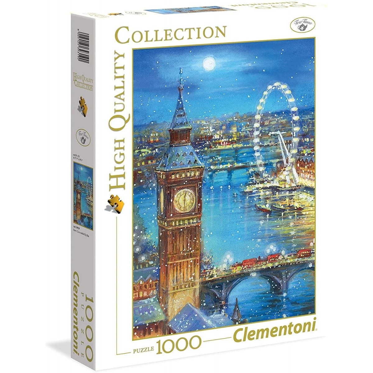 Puzzle Clementoni, Colectia de Craciun, 1000 Piese, Multicolor
