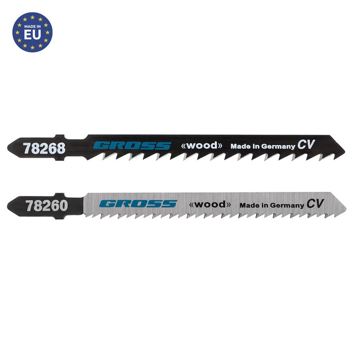 Комплект ножове за прободен трион за дърво GROSS, 2 бр., T101B+T144D