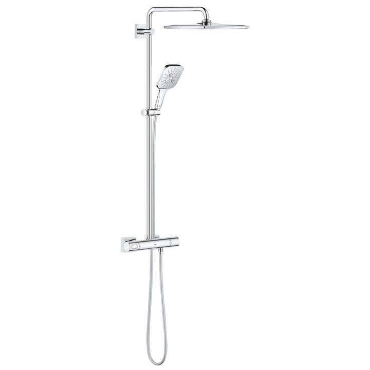 Grohe Rainshower SmartActive 310 26649000 zuhanyrendszer, látszólagos, termosztát, 310 mm, forrázásgátló, vízkőmentes, króm