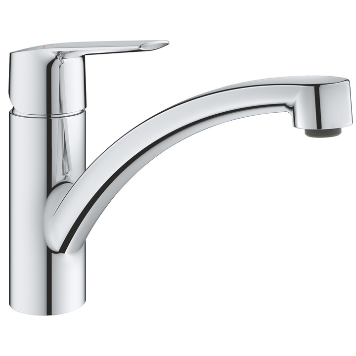 Кухненски смесител Grohe Start 32441002, 3/8'', Тип C, Среден чучур, Едноръкохватков, Хром