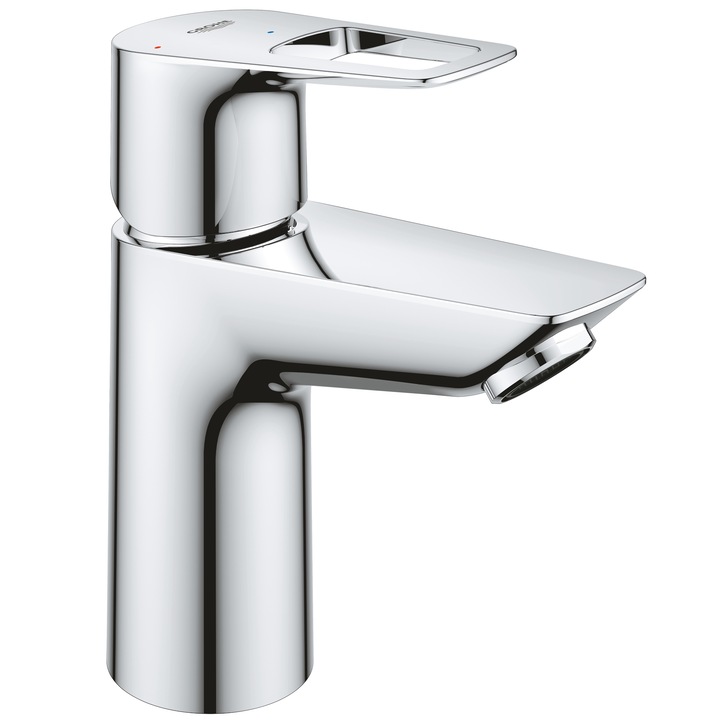 Смесител за умивалник Grohe Bauloop 23883001, 3/8'', Размер S, Студено начало, Керамичен патрон, Push to open, Хром