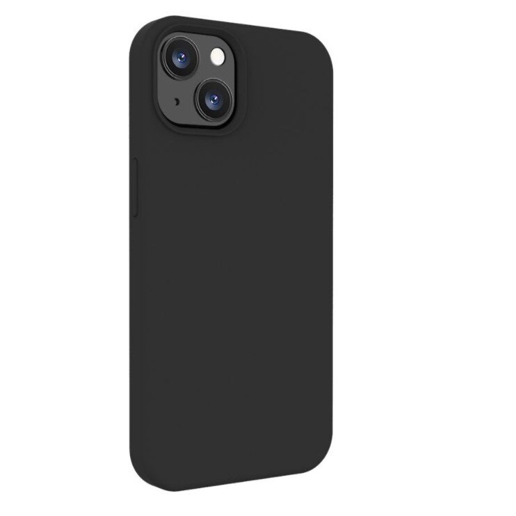 Husa compatibila cu iPhone 13 Lemontti Liquid Silicon Black