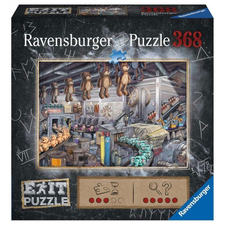 Ravensburger: Puzzle Exit Kids 368 piese - Fabrica de jocuri