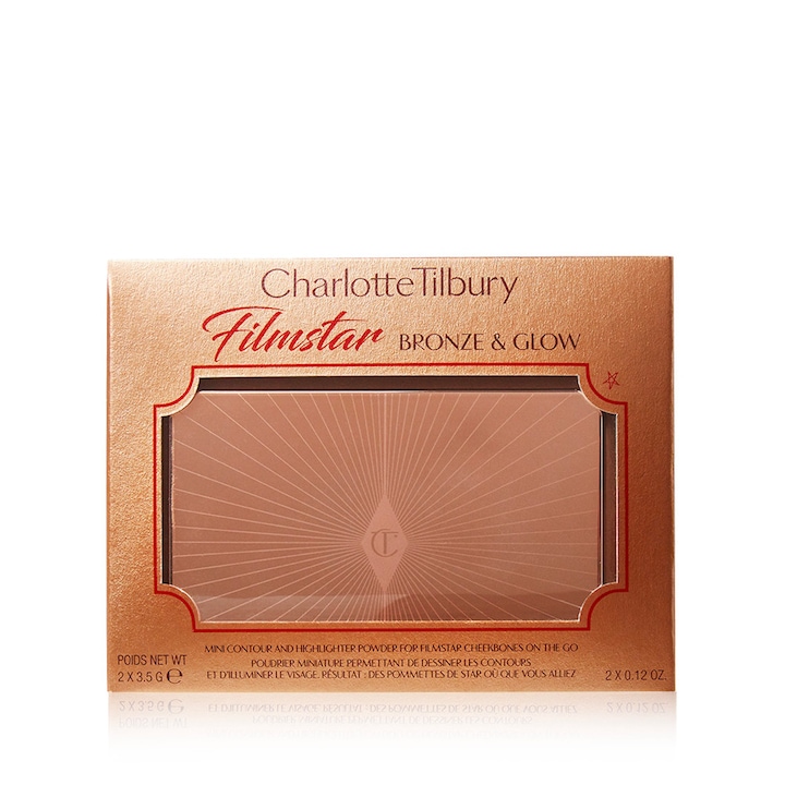 Charlotte Tilbury Filmstar Bronze and Glow Mini Kontúrozó és Highlighter smink