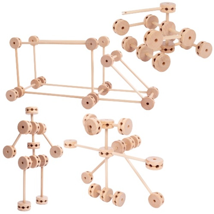Конструктор Yuqa Wonder Toy, Wood, 60 части