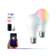 LED лампа RGB Lightex, SMART WIFI, 10W, A60, E27, 220V, 806lm, DIM&CCT, APP(Android&iOS), Alexa&Google&Tuya, Бяла и цветна