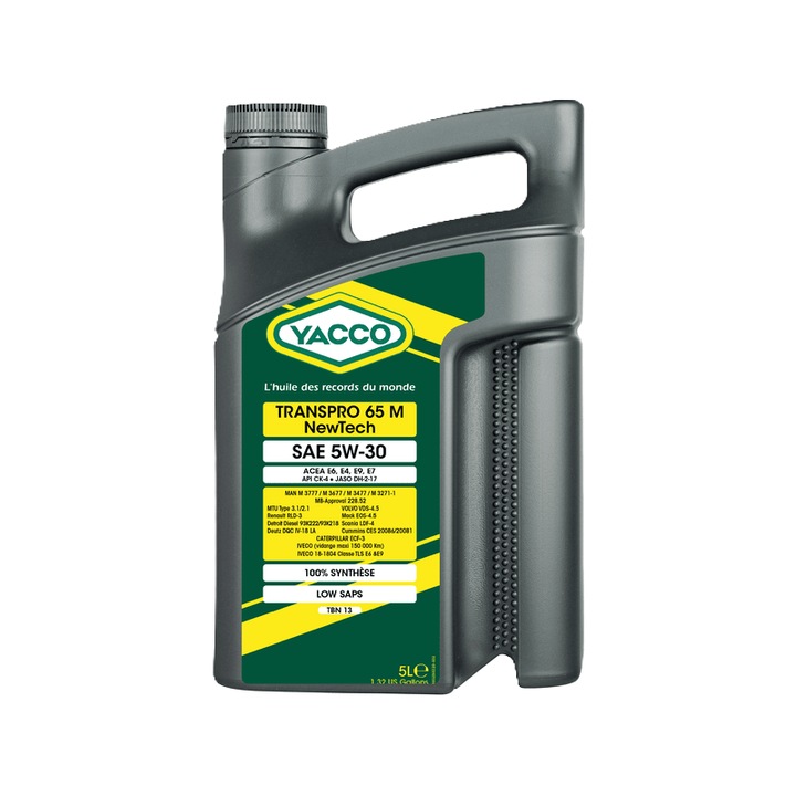 Ulei de motor YACCO TRANSPRO 65 M NewTech 5W-30 - 5L