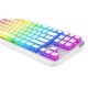 Клавиатура Gaming SPC GK630K Kailh BLUE RGB Pudding Edition Onyx White, Механична, Full RGB, Switch Blue