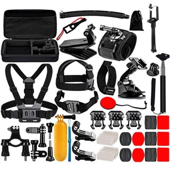 Kit 50+1 Accesorii PKT39 Puluz pentru Camera Video Sport DJI Osmo Action, GoPro, Cutie Depozitare, Negru Kit 50+1 Accesorii PKT39 Puluz pentru Camera Video Sport DJI Osmo Action, GoPro, Cutie Depozitare, Negru
