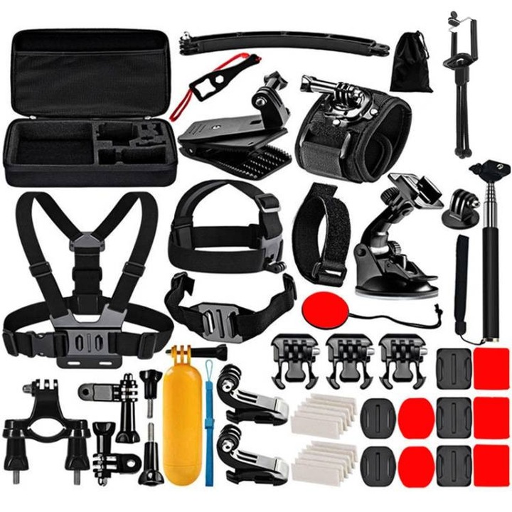 Accesorii Puluz 50 in 1 Seturi Ultimate Combo pentru camere sport PKT39