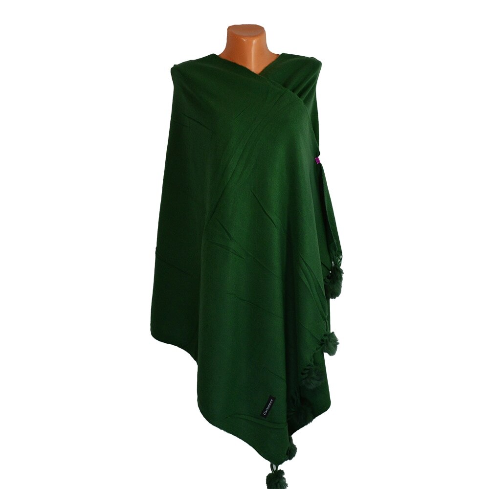 Esarfa tip sal din casmir - verde