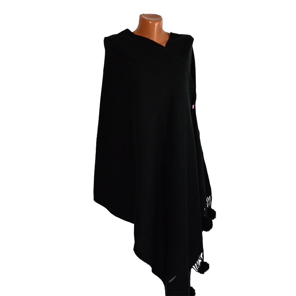 Esarfa tip sal din casmir - negru