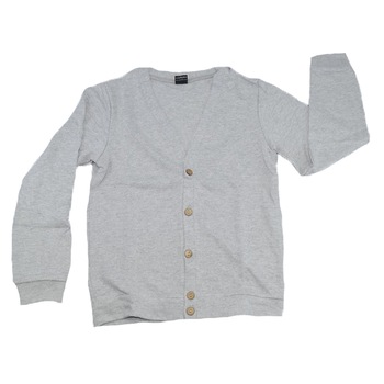 Cardigan cu maneca lunga pentru baieti Atut CG7824, Gri 146 CM Cardigan cu maneca lunga pentru baieti Atut CG7824, Gri 146 CM