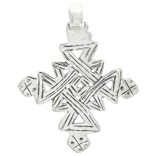 Pandantiv Argint Antichizat Barbatesc Cruce, 5.8 x 4.7cm