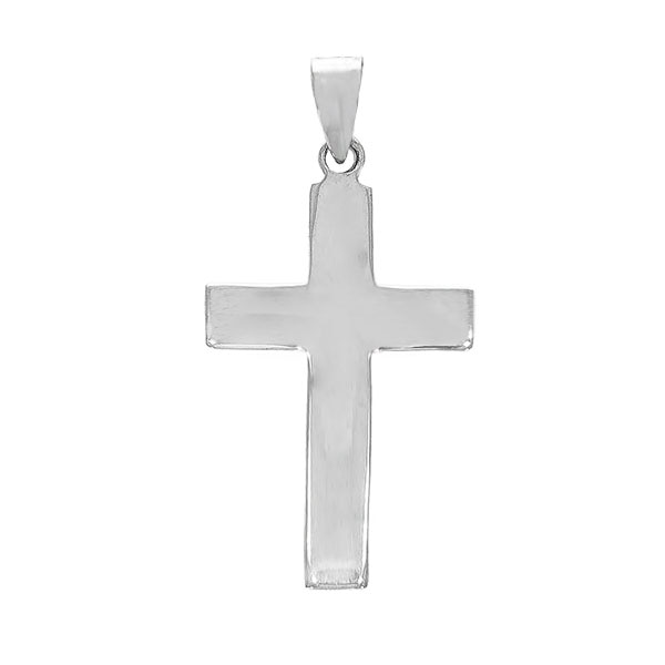 Pandantiv Argint Barbatesc Cruce, 2.1 x 4.3cm