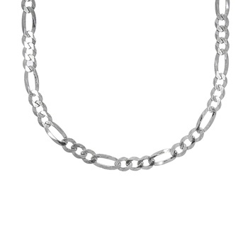 Lant Argint Barbatesc cu Zale Figaro Groase, 50cm Lant Argint Barbatesc cu Zale Figaro Groase, 50cm