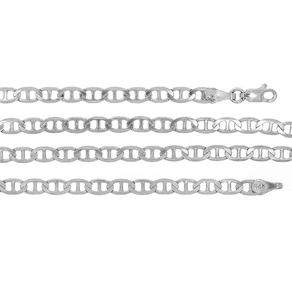 Lant Argint Barbatesc cu Zale