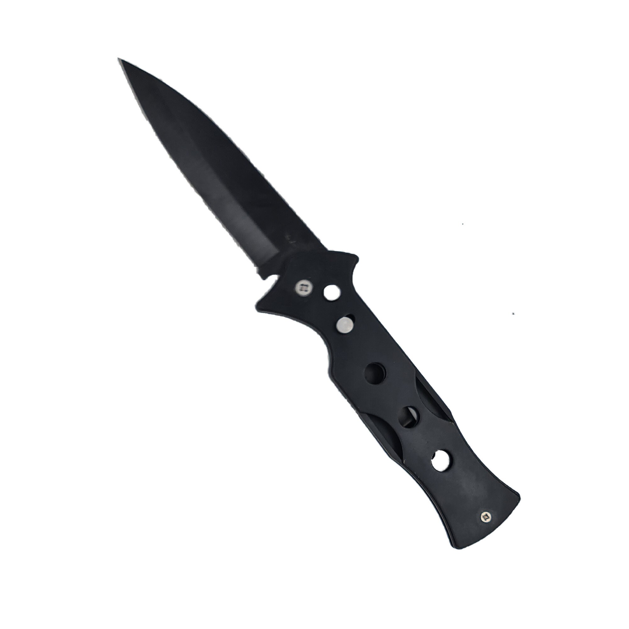 Briceag supravietuire, Negru, Model 3 Gauri, prindere curea, 21 cm, Dalimag