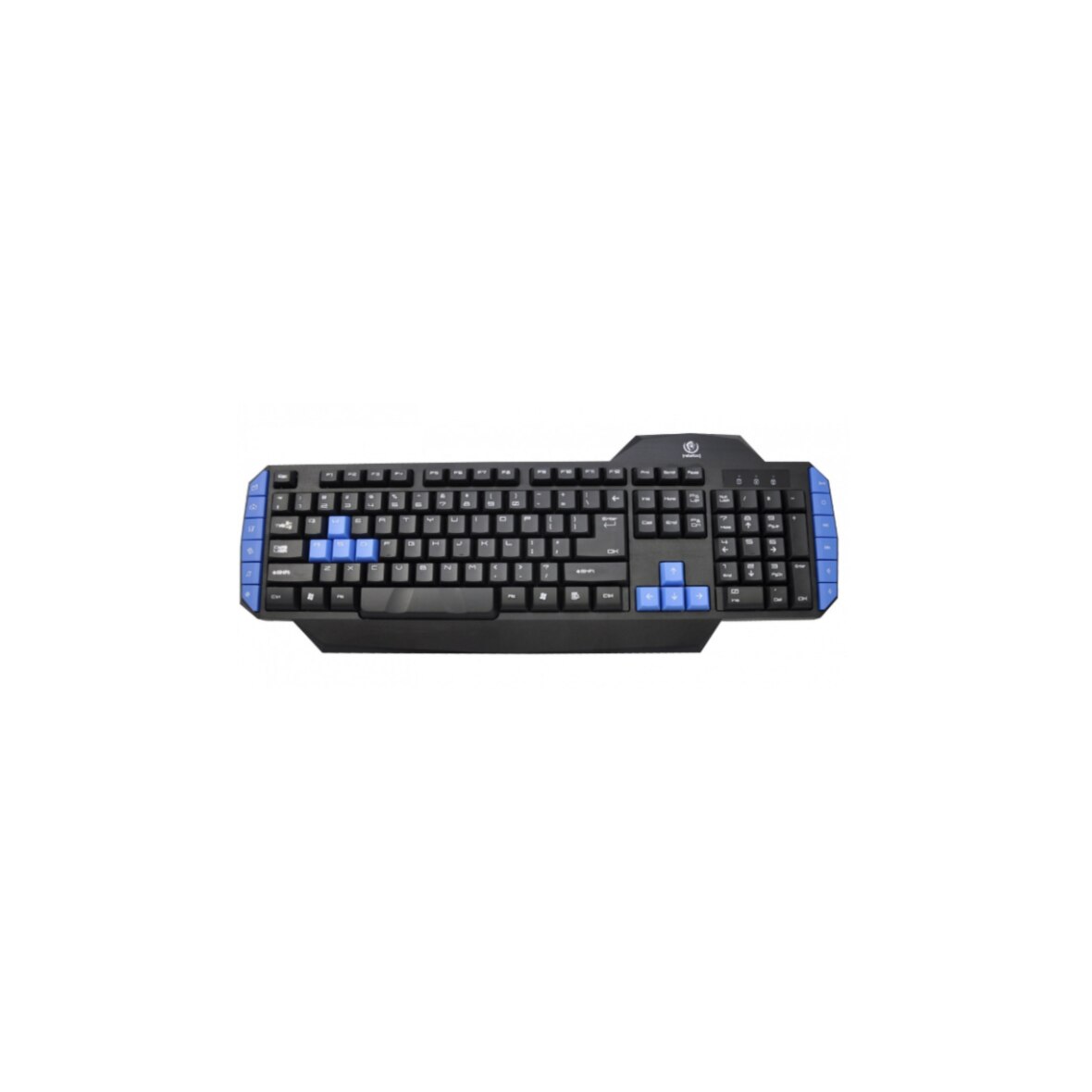 Tastatura pentru gaming cu fir, USB, Negru/Albastru