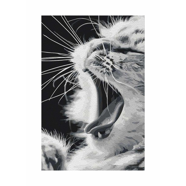 Pictura pe numere Artgeist, Yawning Kitten, 40 x 60 cm
