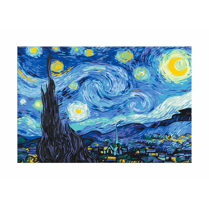 Pictura pe numere Artgeist, Van Gogh's Starry Night, 60 x 40 cm