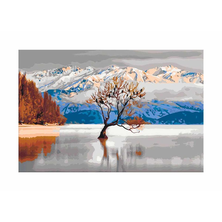 Pictura pe numere Artgeist, Wanaka Lake, 60 x 40 cm