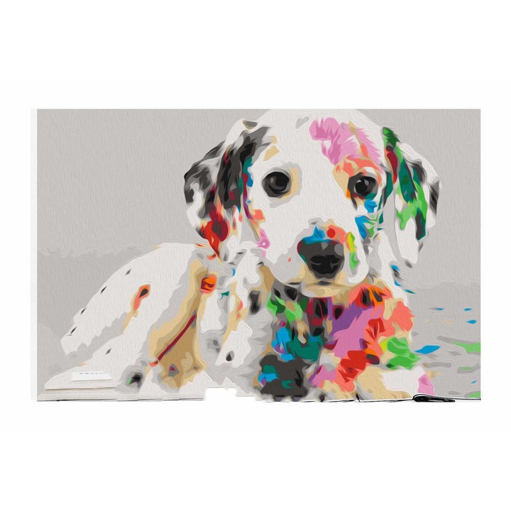 Kifestő Artgeist, Colourful Puppy, 60 x 40 cm