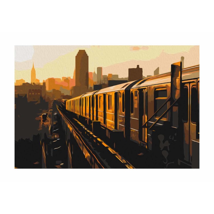 Pictura pe numere Artgeist, New York Subway, 60 x 40 cm