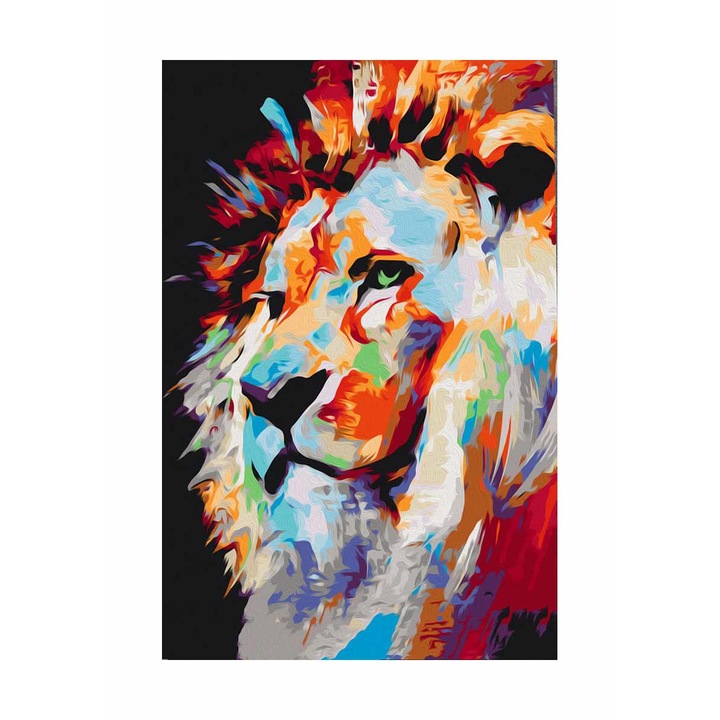 Kifestő Artgeist, Portrait of a Colourful Lion, 40 x 60 cm