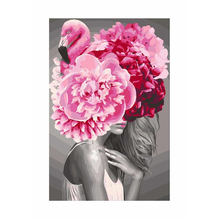 Kifestő Artgeist, Flamingo Girl, 40 x 60 cm