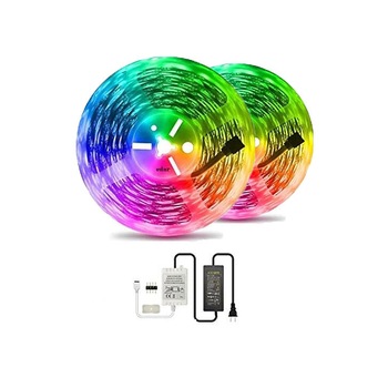 Kit Banda Led RGB EDAR® Lumina Ambientala, 10 Metri, Telecomanda, IP65, Multicolor Kit Banda Led RGB EDAR® Lumina Ambientala, 10 Metri, Telecomanda, IP65, Multicolor
