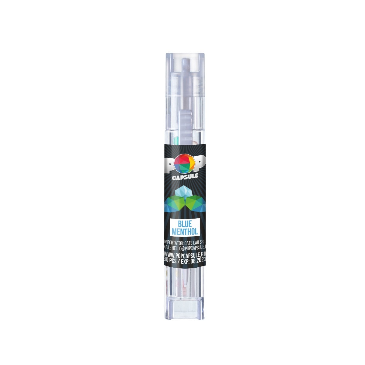 Set Capsule aromatizante pentru tigari POPS –cu aplicator , aroma menta proaspata , 30 buc