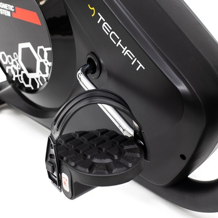 Bicicleta fitness magnetica TECHFIT B300N, Sistem inertie volanta 4 Kg, Greutate utilizator 110 Kg, Suport tableta/smartphone, Pedalare fata/spate, Roti transport