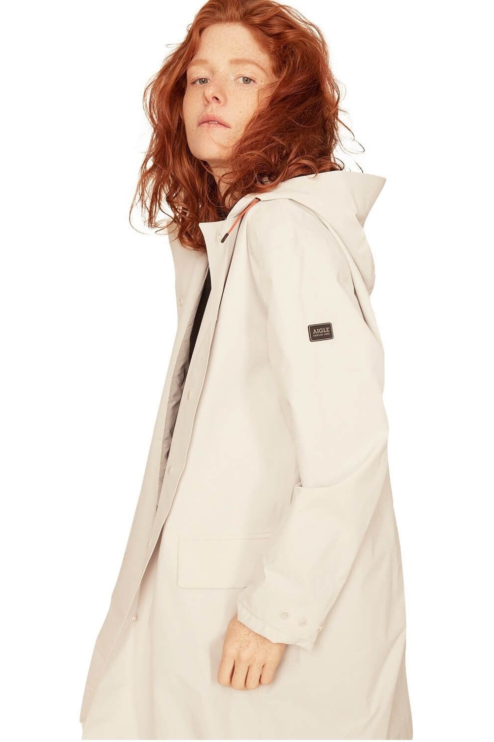 Jacheta impermeabila si rezistenta la vant, Aigle Meudin, Gri