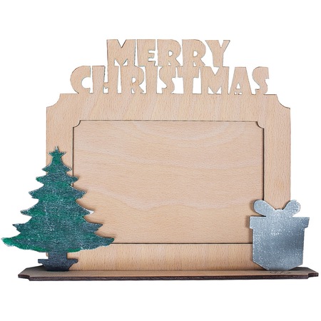 Merry Rama Rama foto de Craciun HH876 din lemn Merry Christmas - eMAG.ro