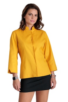 Camasa dama, Giorgal, Anca, cu guler tunica, galbena, 36EU Camasa dama, Giorgal, Anca, cu guler tunica, galbena, 36EU