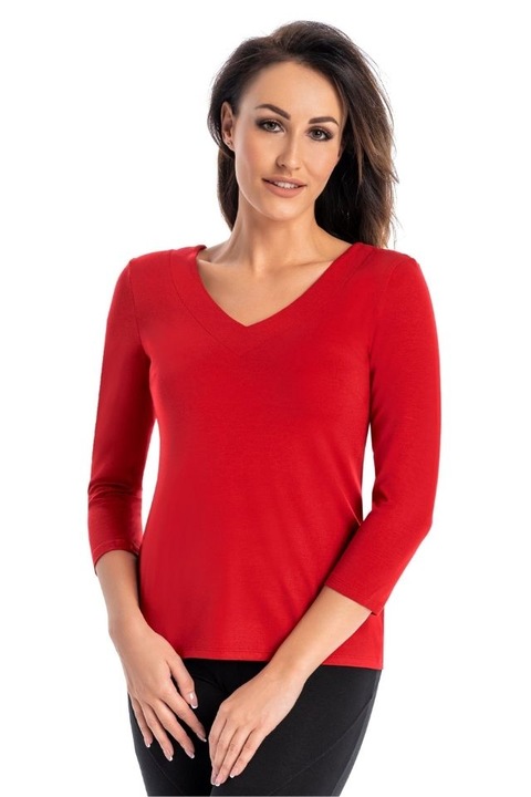 Дамска блуза с дълъг ръкав Ivy, Teyli, Червен