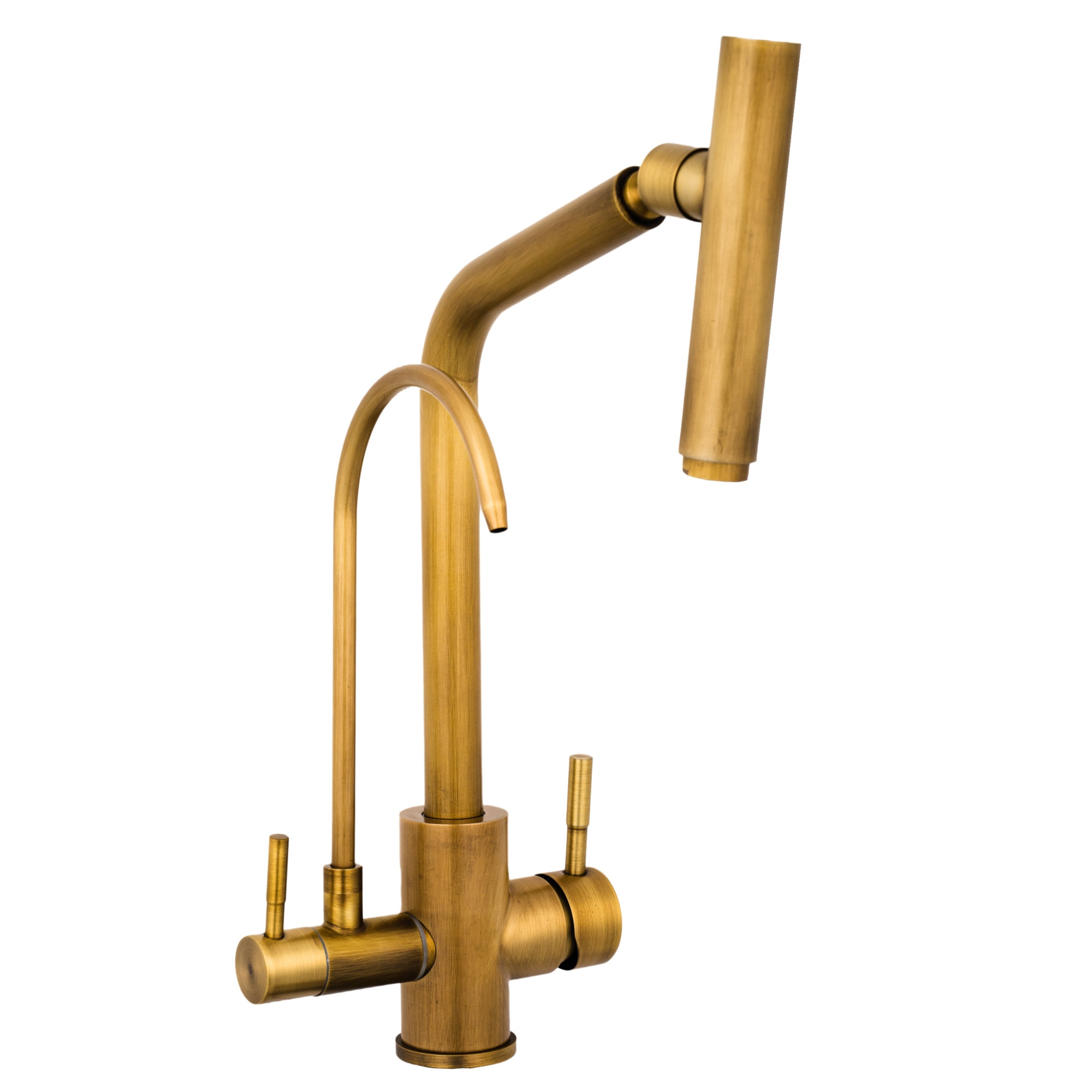 Baterie lebada cu trei cai, bronz antichizat TRENDY'S