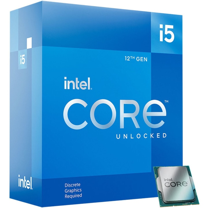 Processzor Intel Core i5-12600KF (3,6 GHz), 3,60 GHz, 20 MB Intel Smart Cache, LGA1700 foglalat