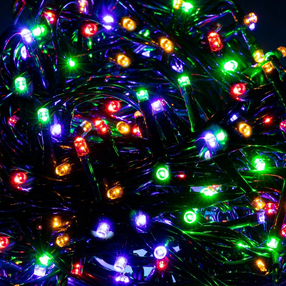 Instalatie lumini pentru bradul de Craciun, 19,5 metri, 300 LED-uri, multicolor