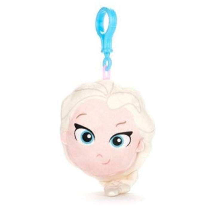 Jégvarázs Elsa fej bagclip plüss – 13 cm