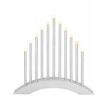 Lumanari decorative de Craciun, 11 LED-uri, 30x31x24 cm, baterii 2xAA, culoare alb cald Lumanari decorative de Craciun, 11 LED-uri, 30x31x24 cm, baterii 2xAA, culoare alb cald