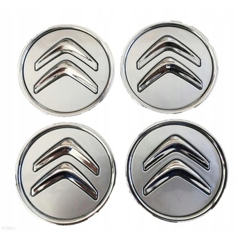 Set capace roti Citroen strong argintiu 4buc, 58/59mm Set capace roti Citroen strong argintiu 4buc, 58/59mm