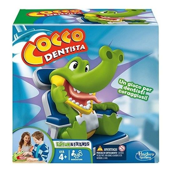 Joc de societate Cocco Dentista, Hasbro, Multicolor, 4 ani+ 