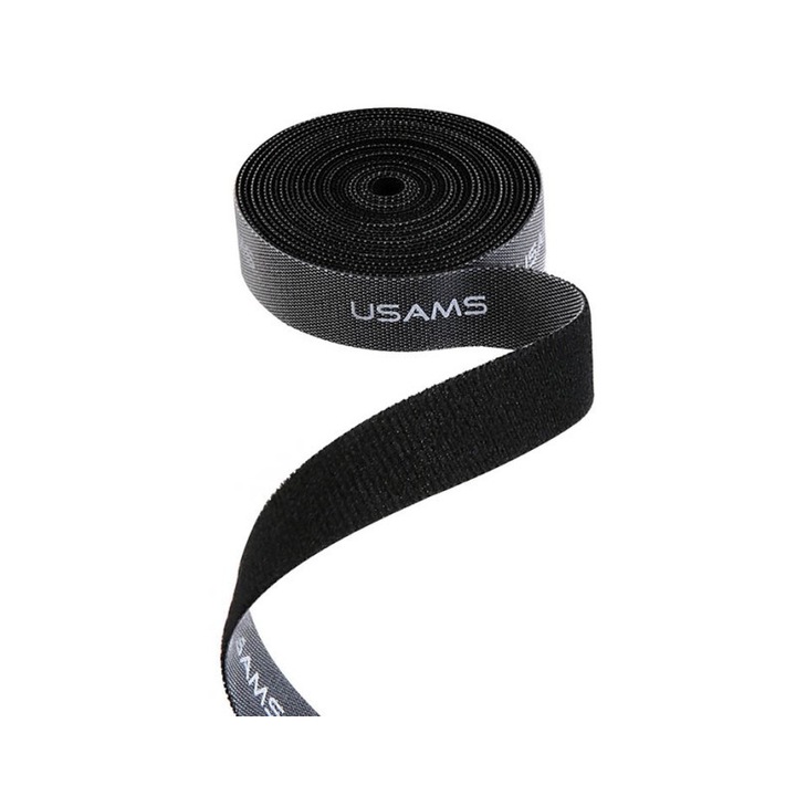 Organizator Cabluri Usams, Velcro Us-zb060 5m, Negru - 3808