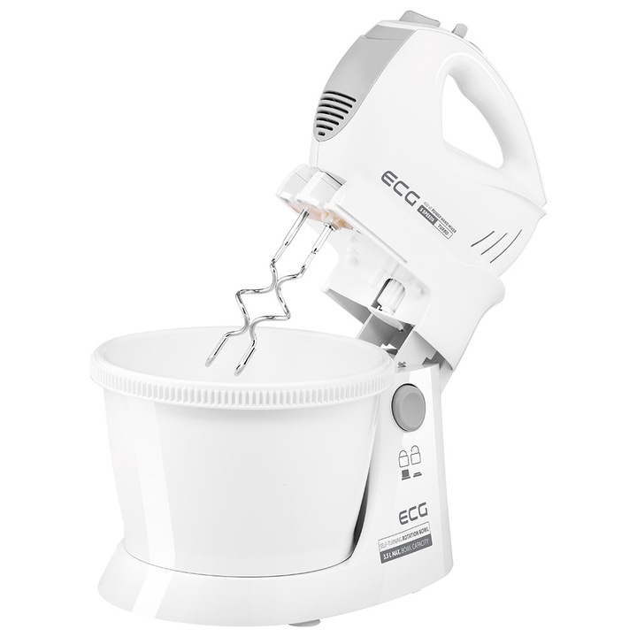 Миксер ECG RSM 4052, 400W, 3.5L, Бял
